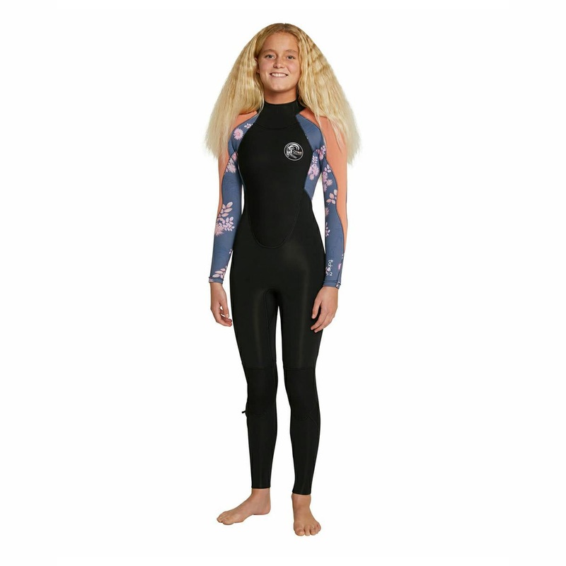Girls Bahia Back Zip Full 4/3MM Steamer