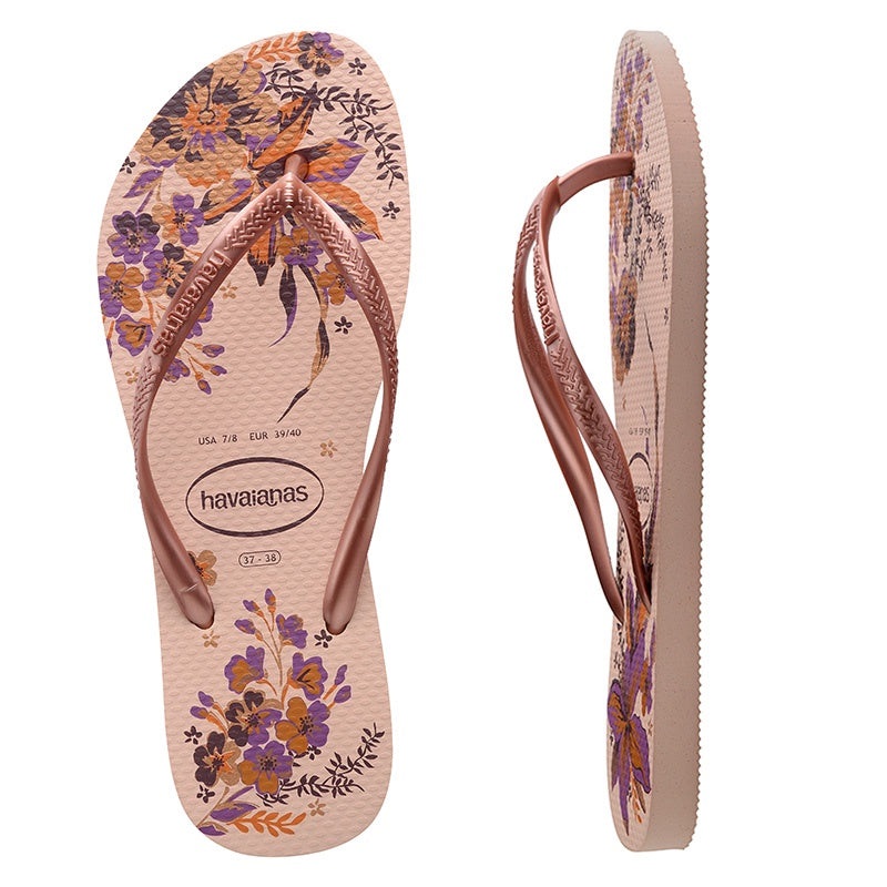 Slim Organic Rose Gold Thongs