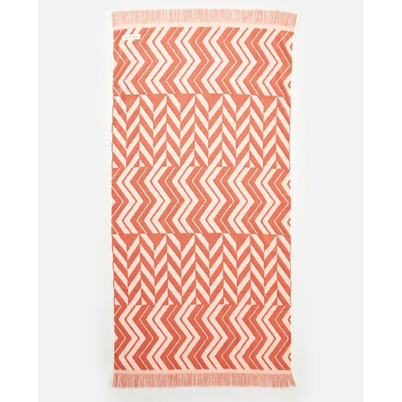 Sunset Waves Jacquard Towel