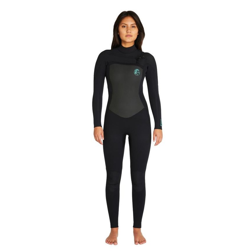 Womens Focus 4/3mm Steamer Chest Zip Sealed Wetsuit