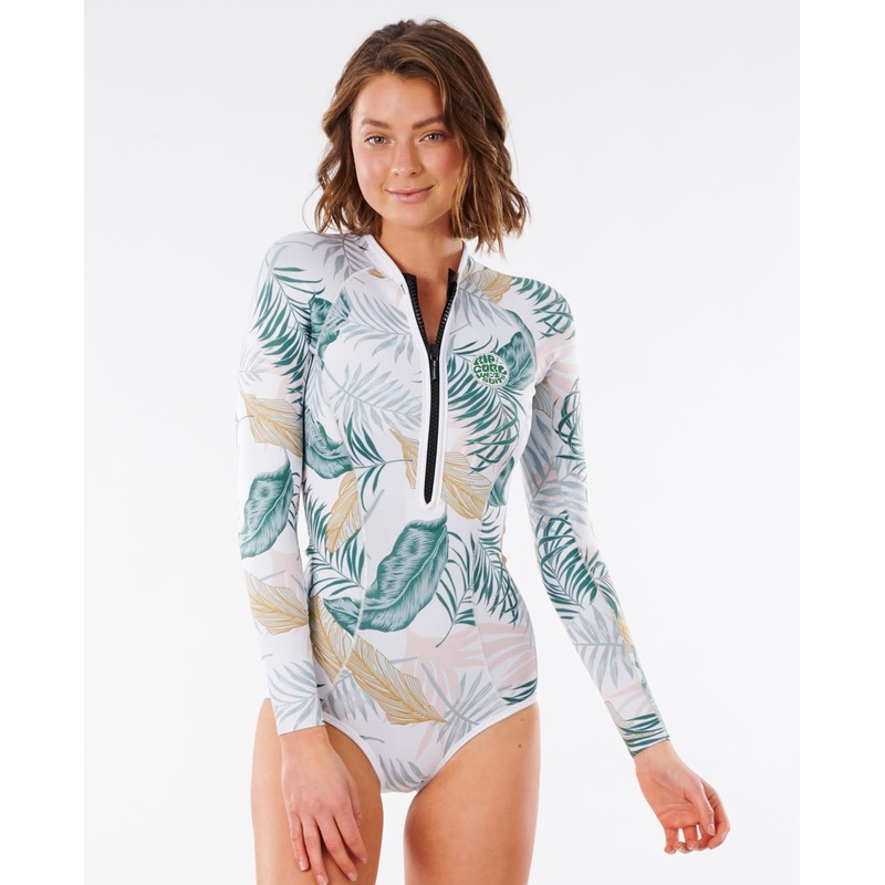 Women's Coastal Palms G-Bomb Long Sleeve Hi Cut Springsuit