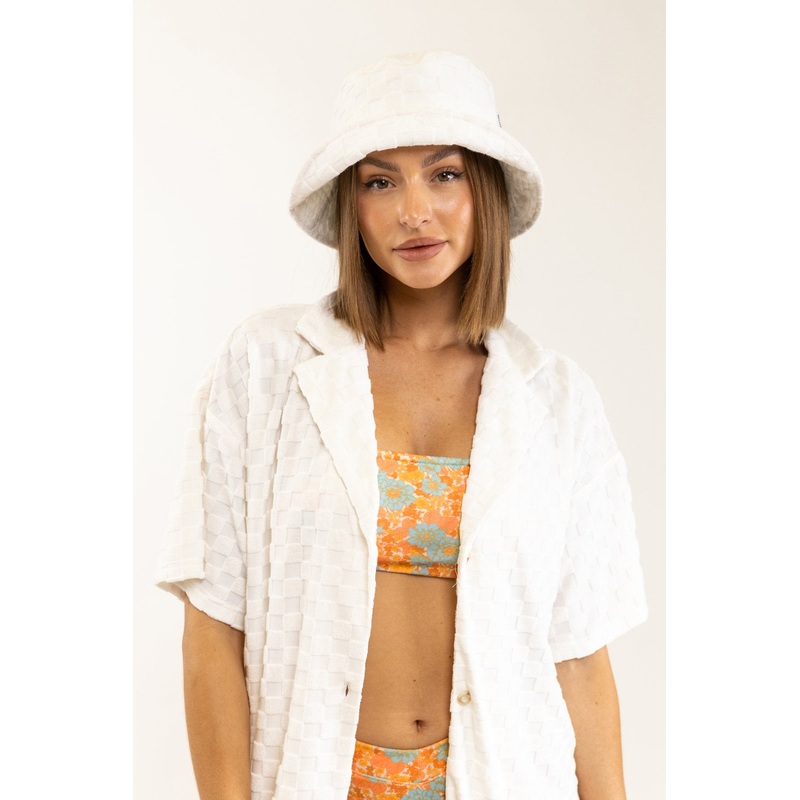 Checker Terry Bucket Hat