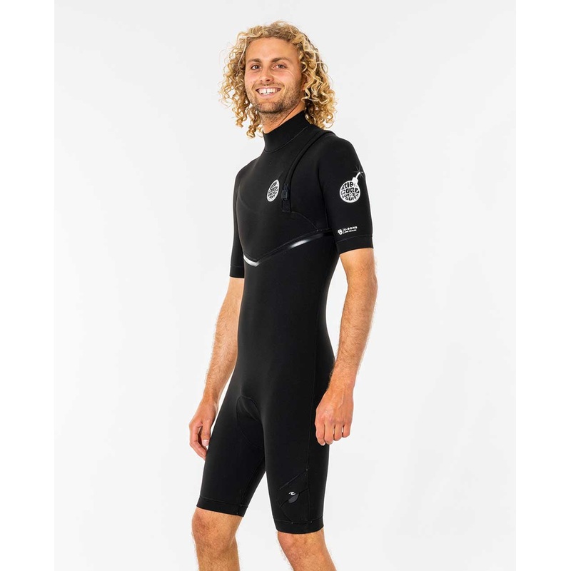 E Bomb 2/2mm Zip Free Short Sleeve Springsuit Wetsuit