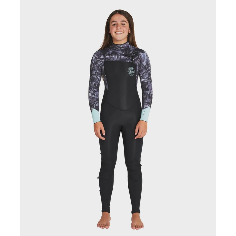 Girl's Bahia 3/2mm Steamer Chest Zip Wetsuit