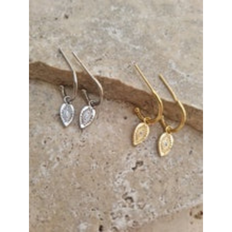 Aztec Hoop Earrings