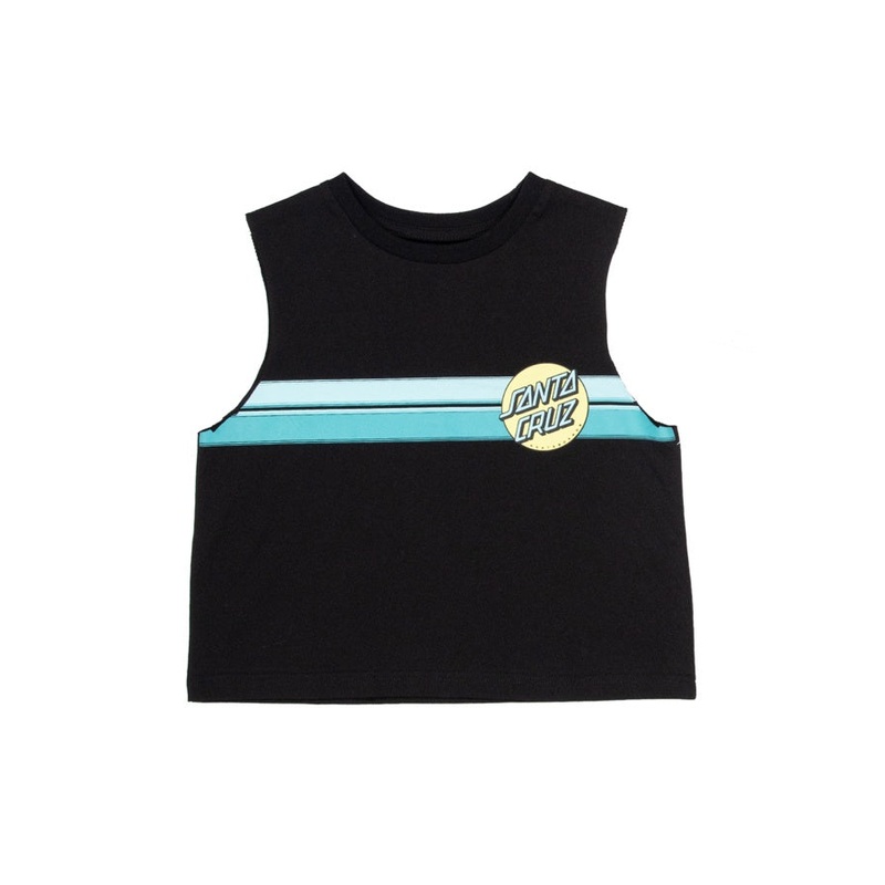 Sundown Dot Cropped Muscle Tee