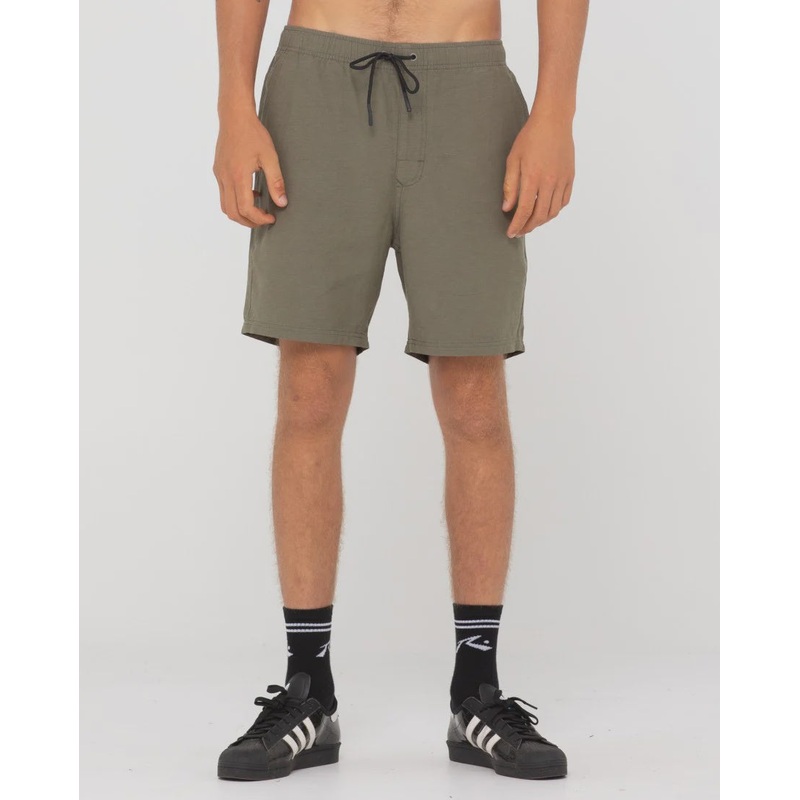 Overtone Linen Elastic Short