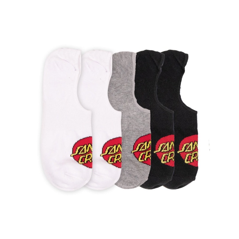 Classic Dot Noshow Socks - 5 Prs