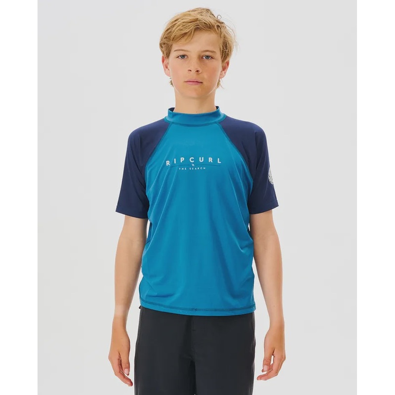 Shockwaves Short Sleeve Rash Vest - Boys