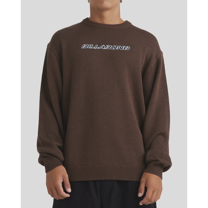 Mens Warped Knit Sweater