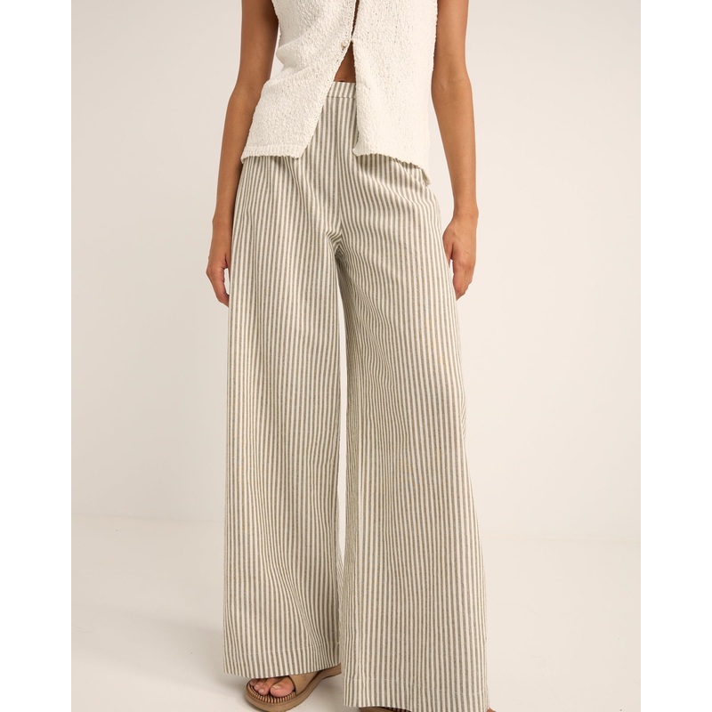 Valley Stripe Wide Leg Pant