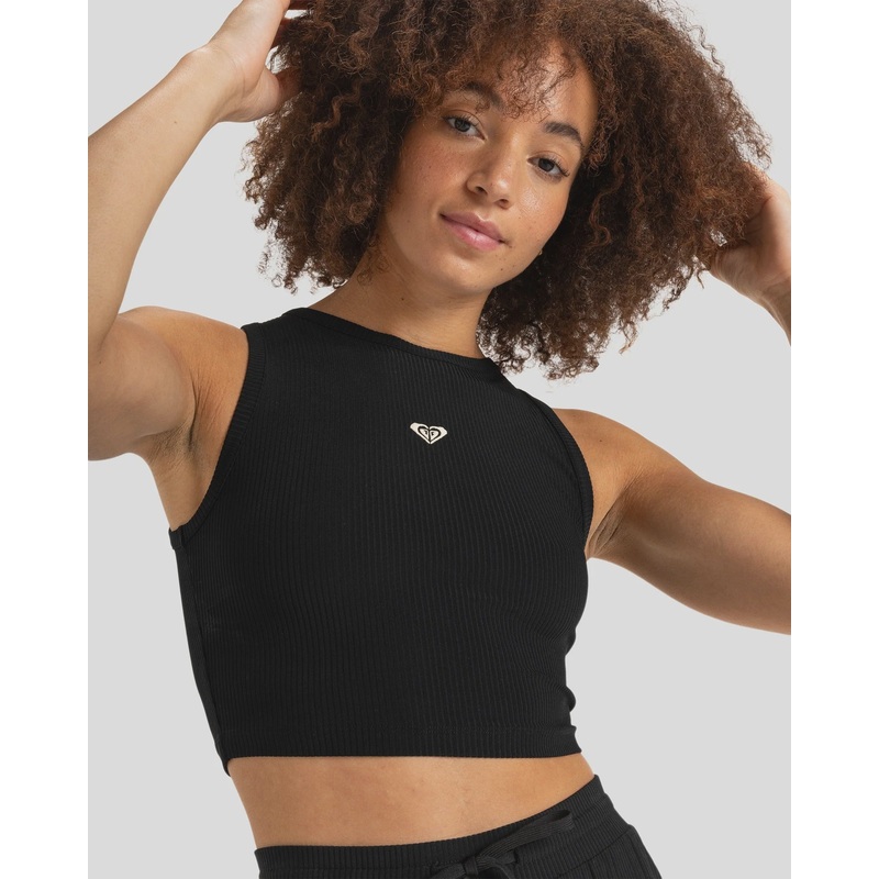 Womens Rise & Vibe Rib Tank Top