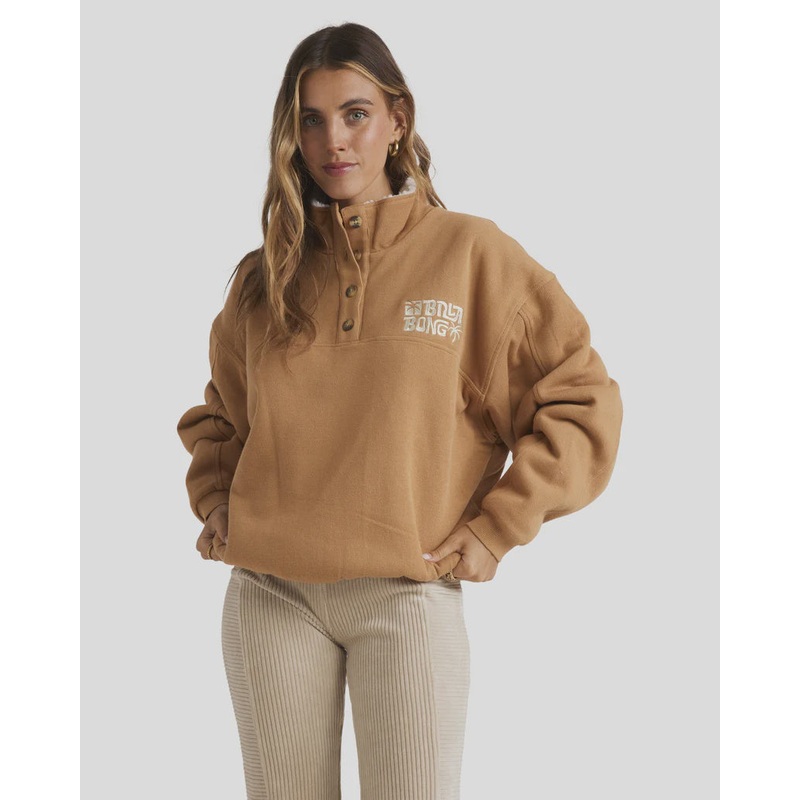 Womens Twisties Button Down Pullover
