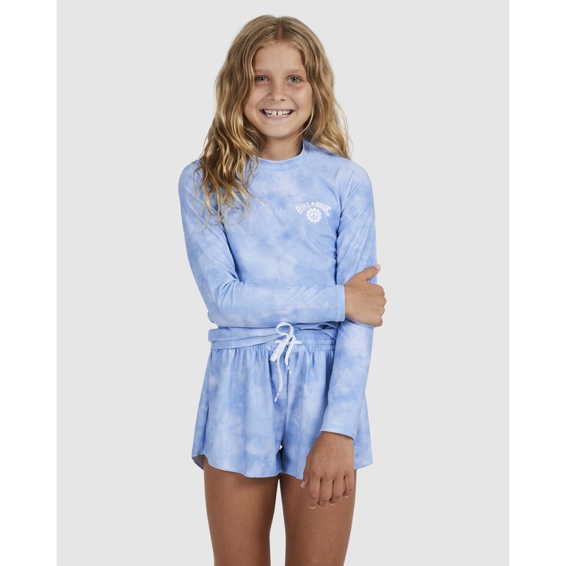 Girls 6-14 Wave Wash Rash Vest