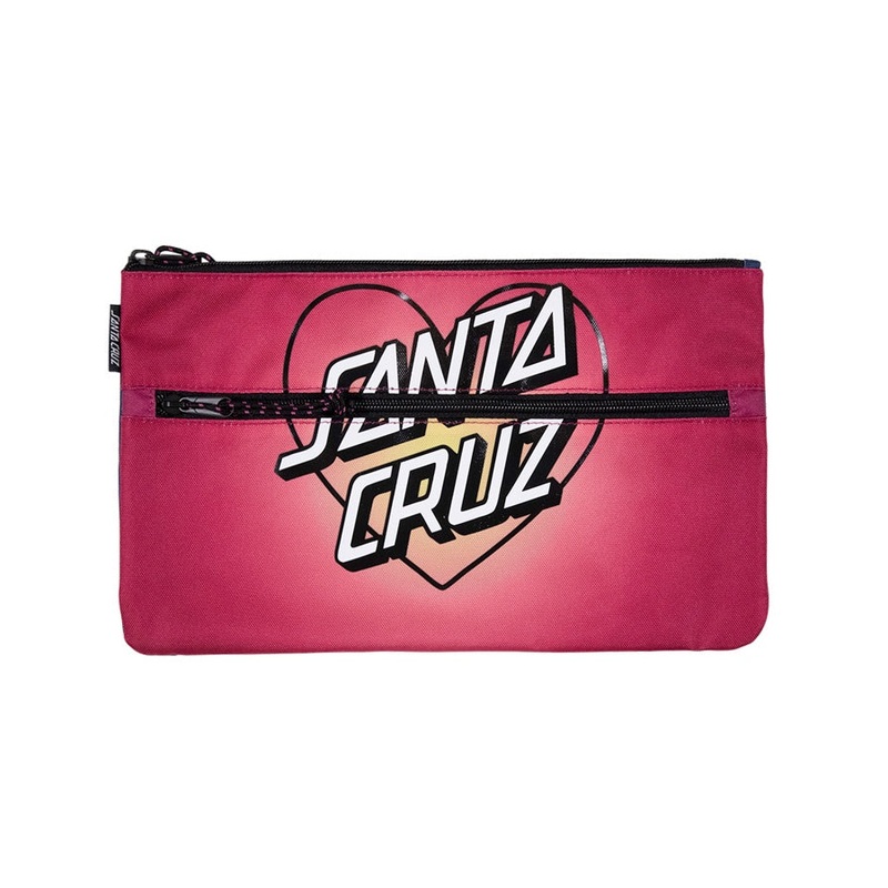 Gradient Heart Dot Pencil Case