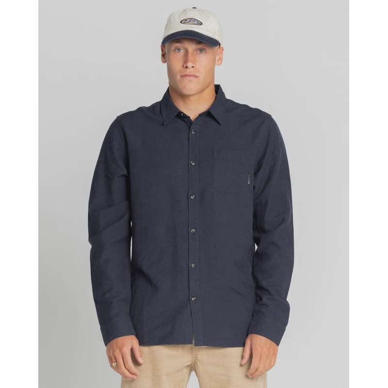 Overtone Long Sleeve Linen Shirt