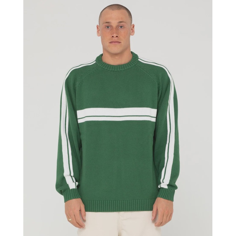 White Lines Knit Sweater