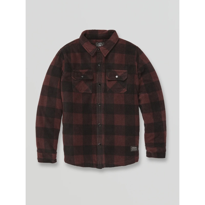 Boys Youth Bowered Fleece Long Sleeve Shirt