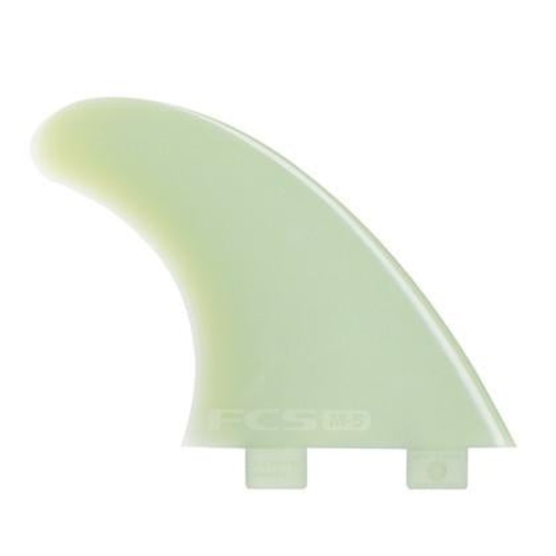 FCS M3 Natural Glass Flex Tri Fin Set