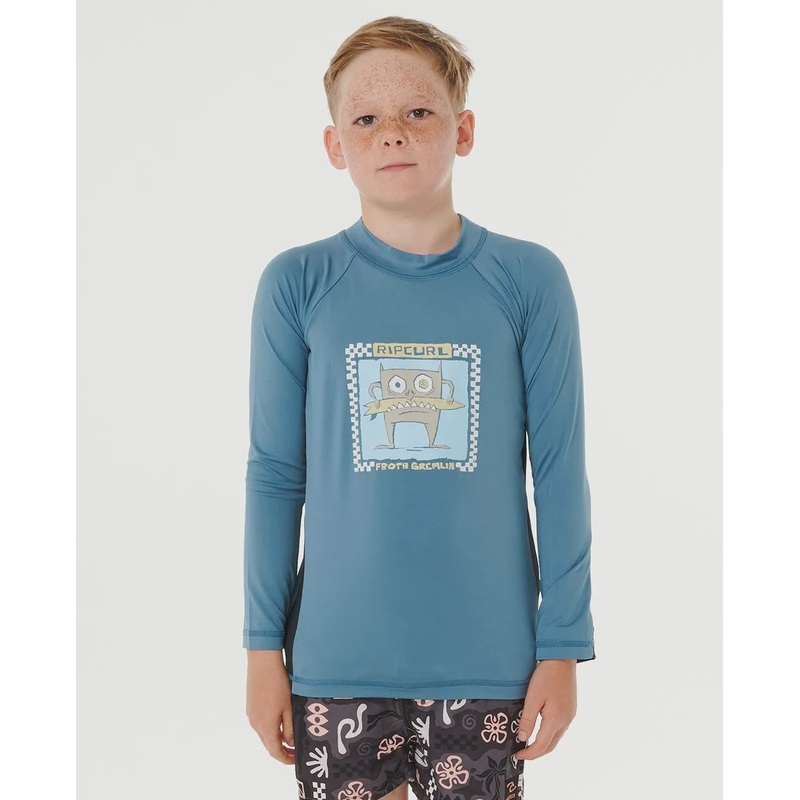 Gremlin Long Sleeve Rash Vest - Boys