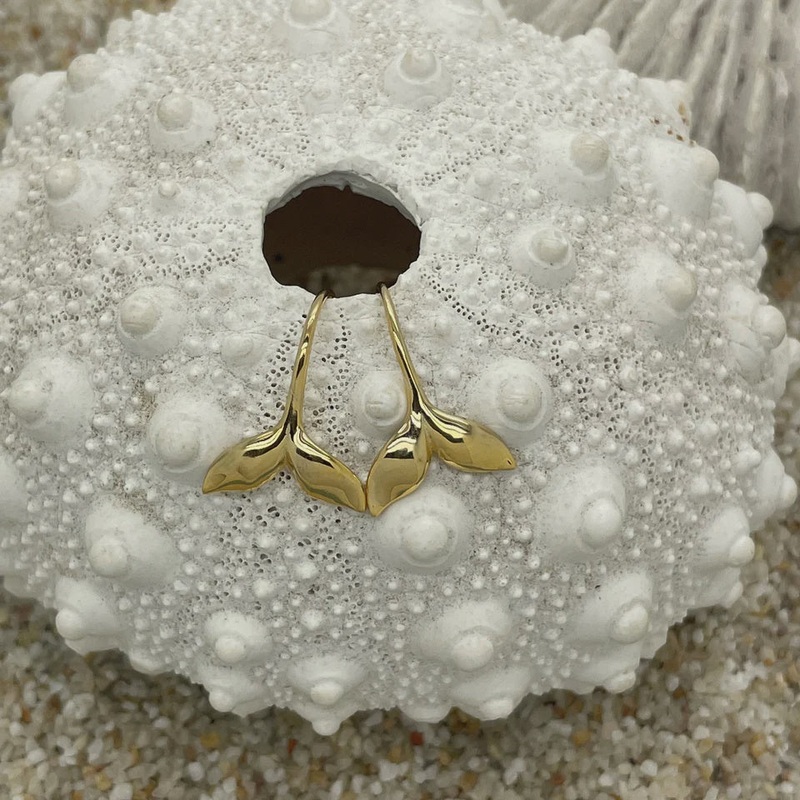 Whale Tail Hook Earring