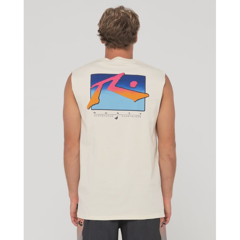 Before Crowds TV Screen Graphic Muscle Tee