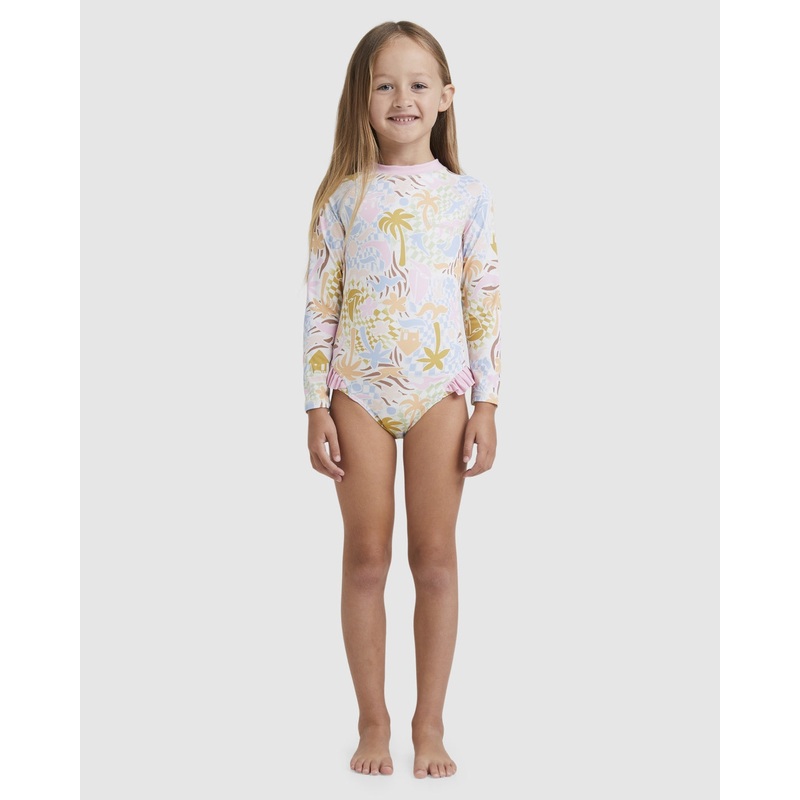Girls 0-5 Beach Party One Piece Rash Vest