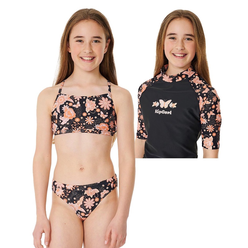 Sun Catchers Short Sleeve 3 Piece Swim Set - Girls (8-16 years)