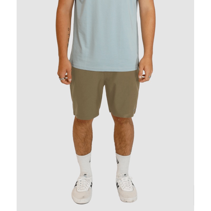 AU Cross Shred Elastic Waist Shorts 18"