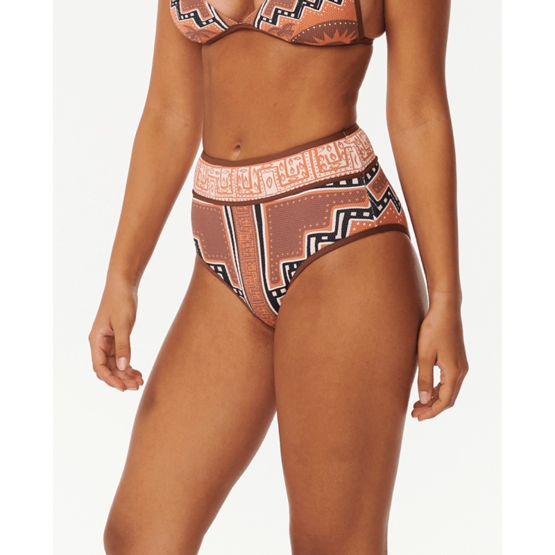 Pacific Dreams High Waisted Good Coverage Bikini Bottoms