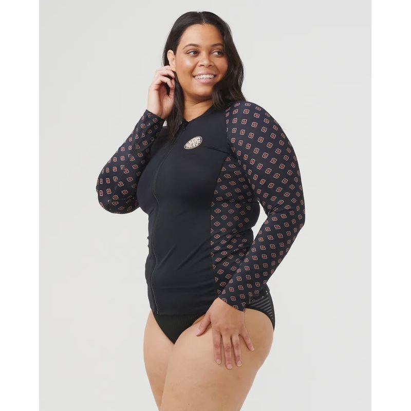 Pacific Dreams Long Sleeve Zip Through Rash Vest