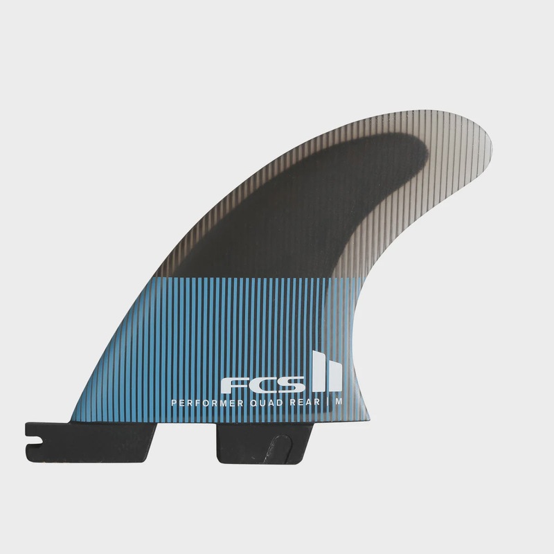 FCS II Performer Quad Rear Fin Set - Tranquil Blue