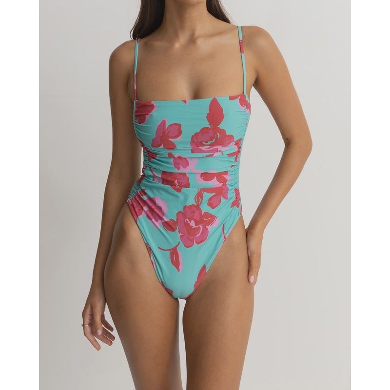 Inferna Floral Scrunched Side One Piece