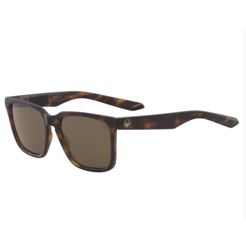 Dragon Baile Ll Matte Dark Tortoise Sunglasses Polarized Brown Lens