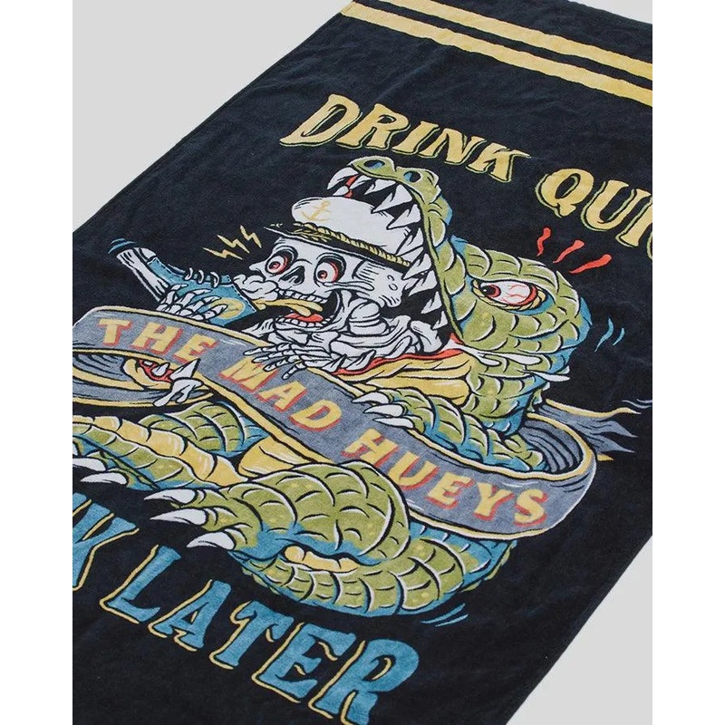 Drink Quick Think Later Surf Towel