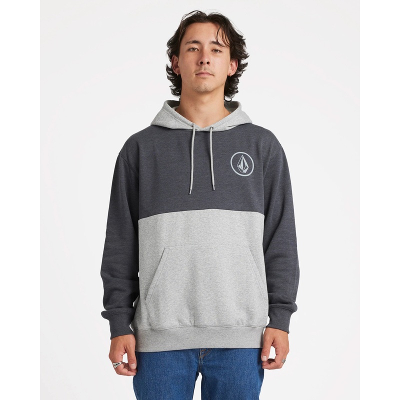 Stone CB Pullover Fleece - Heather Grey