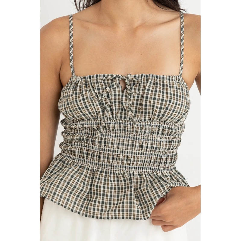 Antibes Plaid Top
