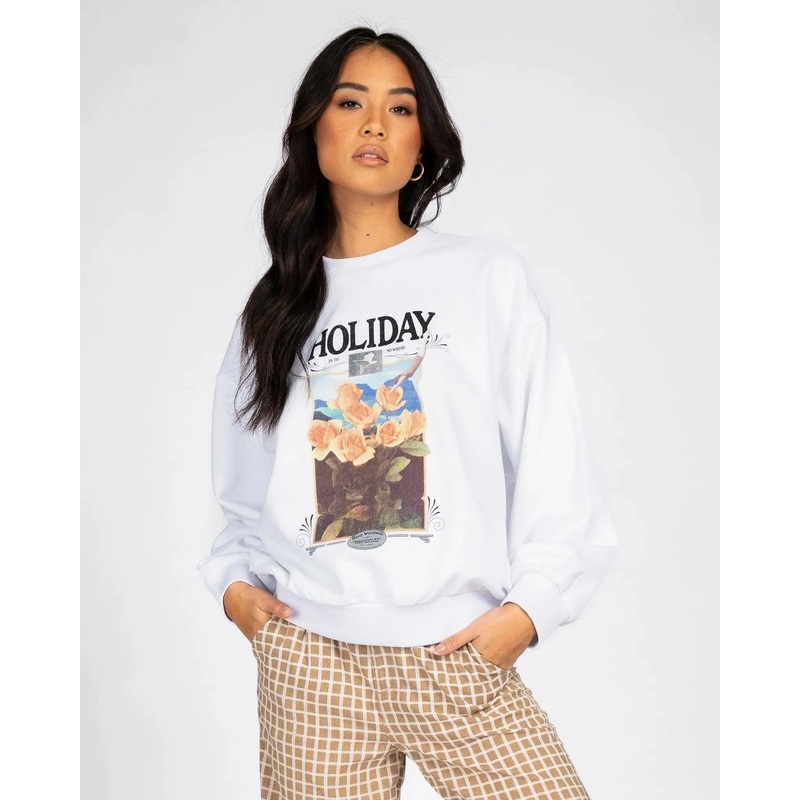 Dream Holiday Oversize Crew Neck Fleece