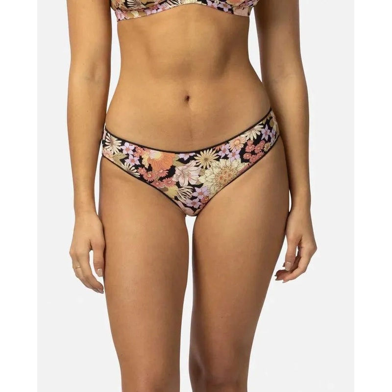 Mystic Floral Cheeky Coverage Hipster Bikini Bottoms