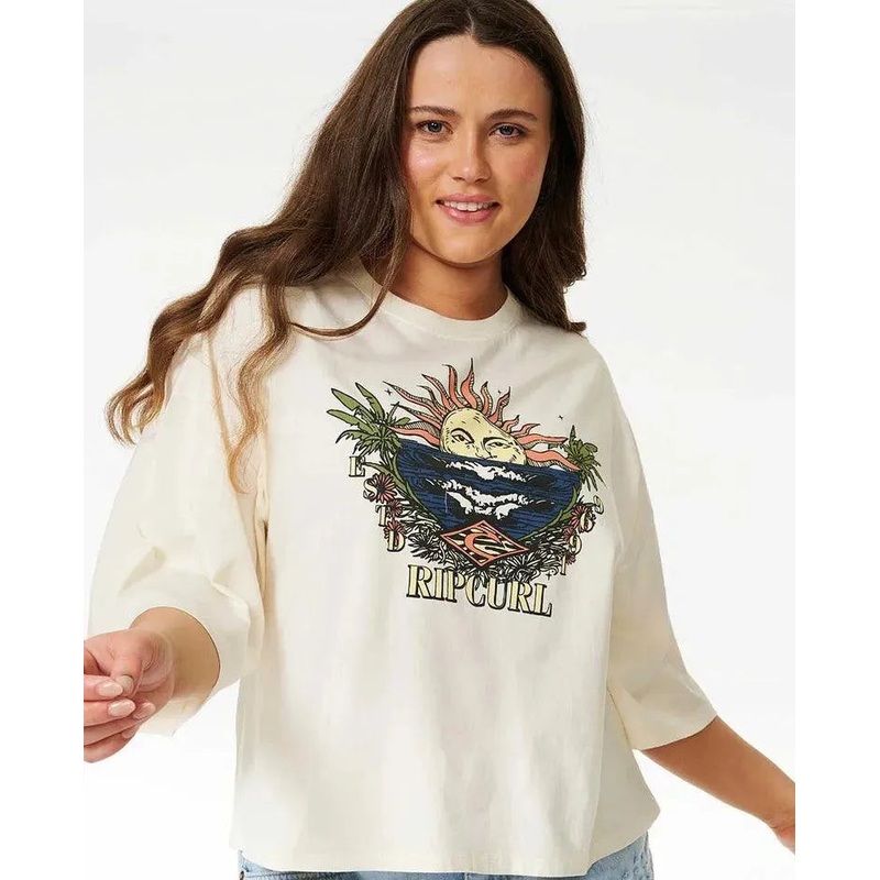 Shore Break Heritage Crop Tee