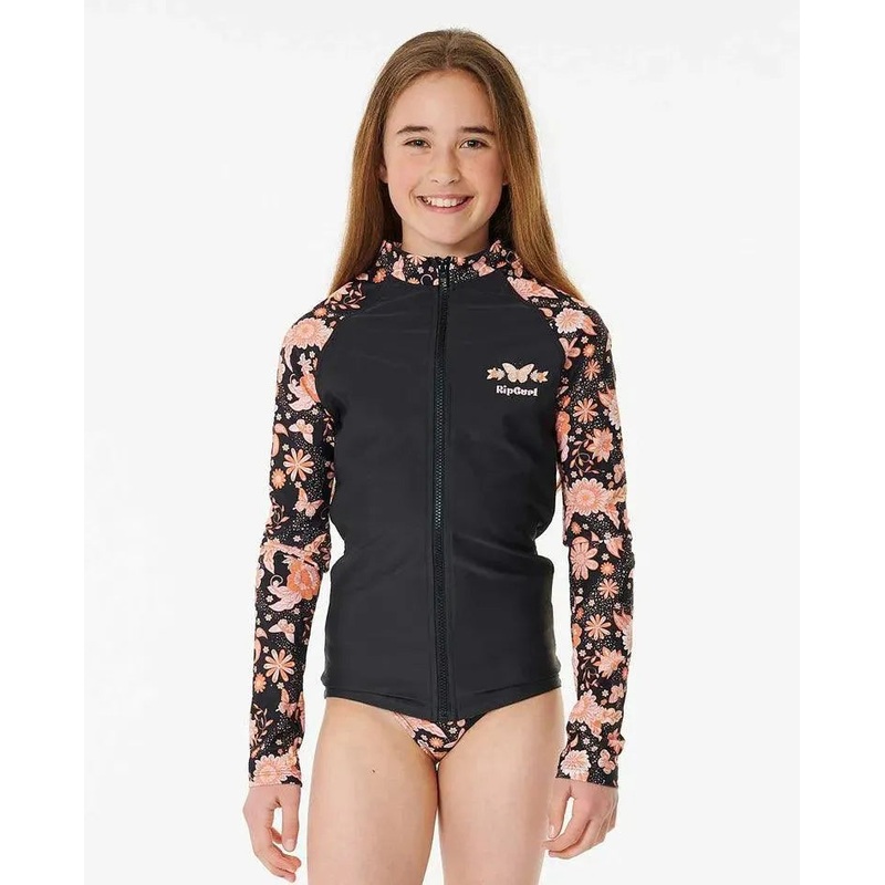 Sun Catcher Long Sleeve Zip Rash Vest - Girls (8-16 Years)