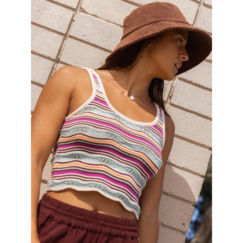 Womens Sailing Flow Knitted Vest Top