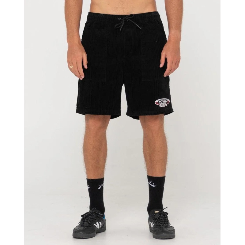 8 Wale Relaxed Fit Workwear Elastic Short
