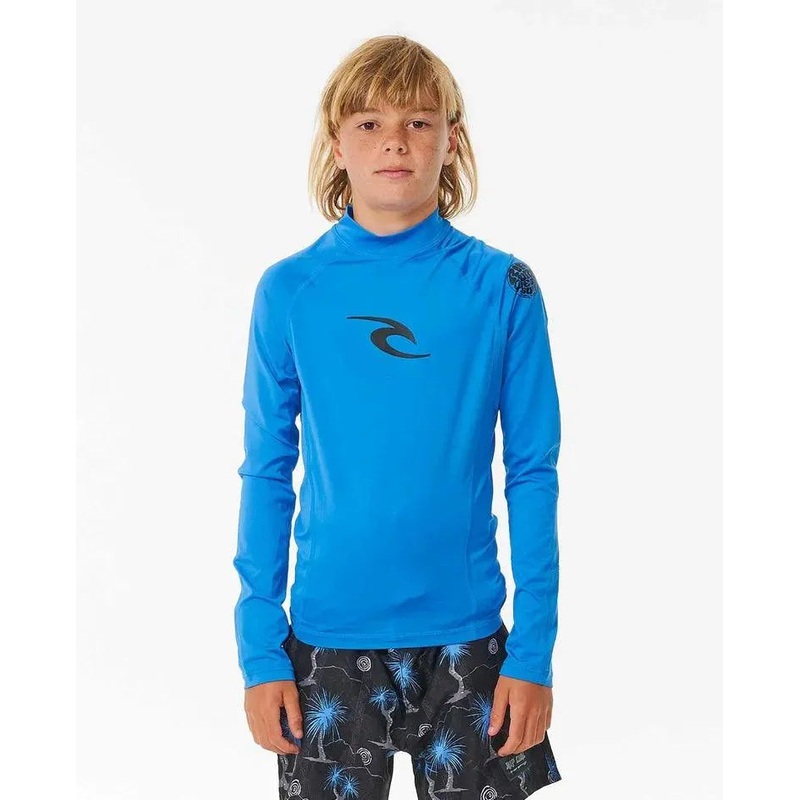 Brand Wave Uv Long Sleeve Rash Vest - Boys (8-16 Years)