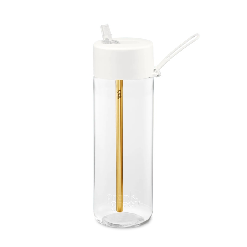 Frank Green 25Oz Original Reusable Clear Bottle - Straw Lid