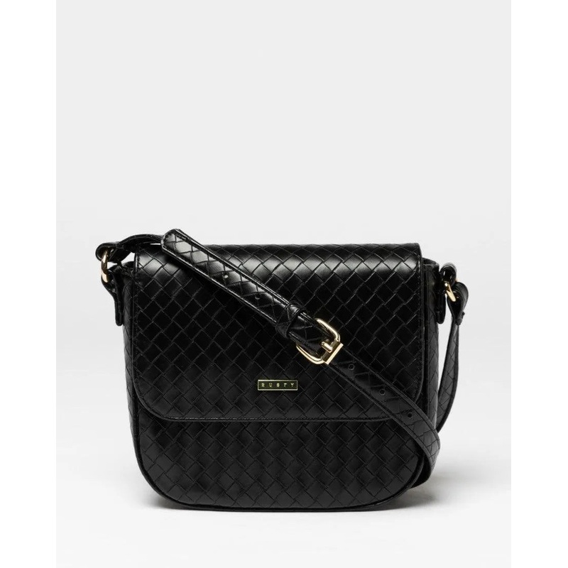 Judah Woven Crossbody Bag