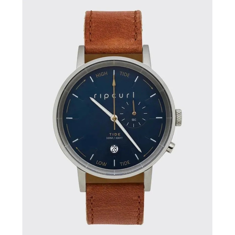 Circa Tide Dial Leather Watch