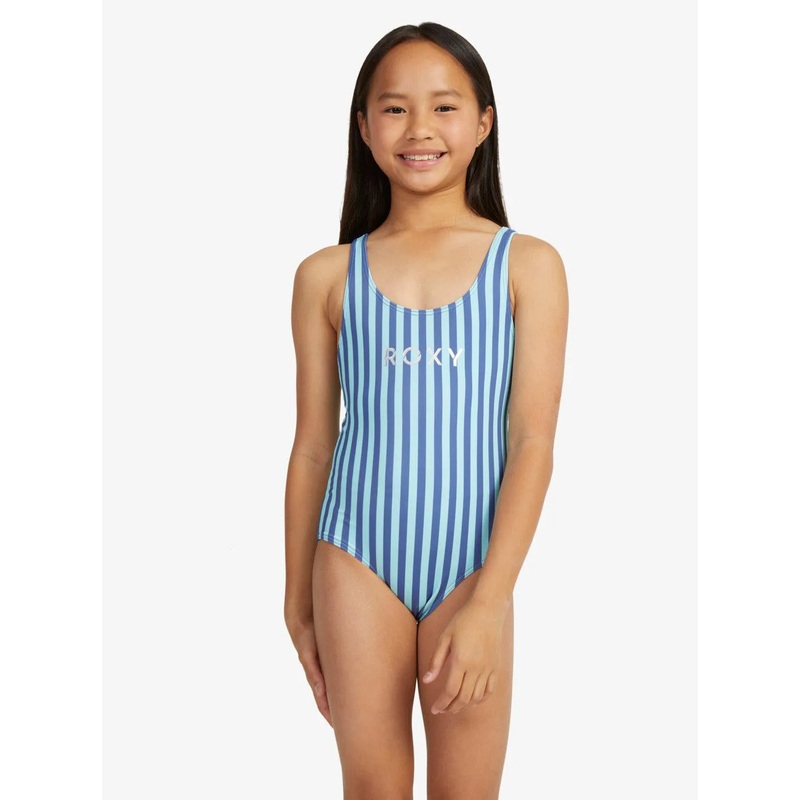 Girls 6-16 Serenity Stripe Cross Back One-Piece Swimsuit