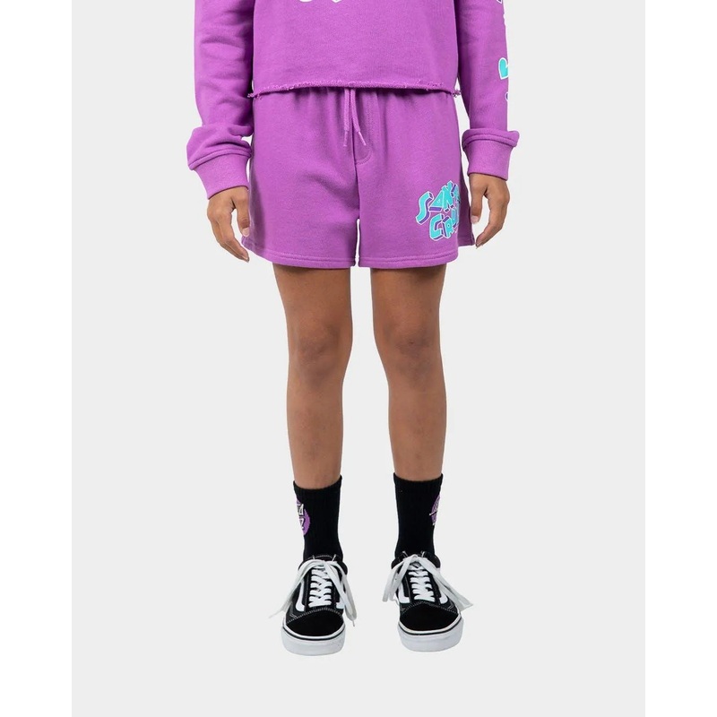 Scattered Strip Santa Cruz Girls Track Shorts