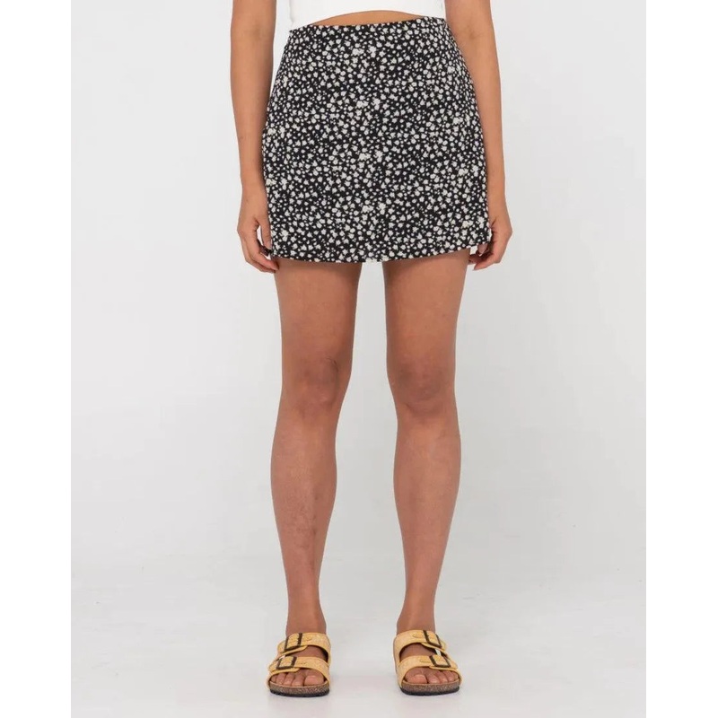 Balnear Floral High Waisted Mini Skirt